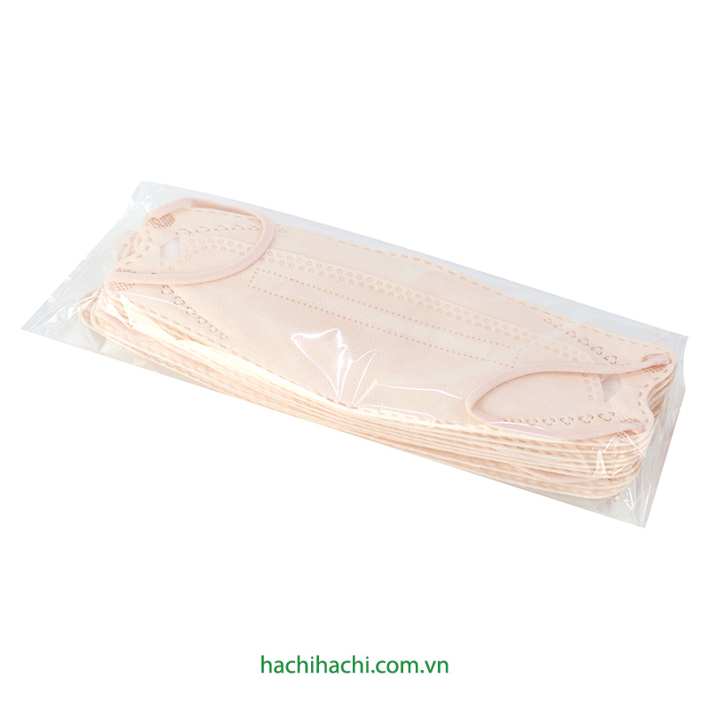 Khẩu trang Y tế Kim Sora KS94 4D 4 lớp, chống bụi, vi khuẩn, virus (30 cái - Hồng) thương hiệu 