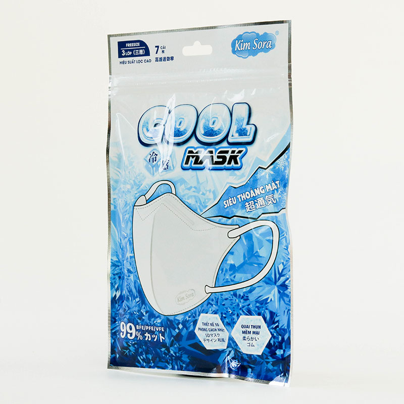 Khẩu trang y tế Kim Sora 5D siêu thoáng mát chống bụi, virus 3 lớp 7 cái (Nhiều mẫu)-Giao mẫu ngẫu nhiên thương hiệu 