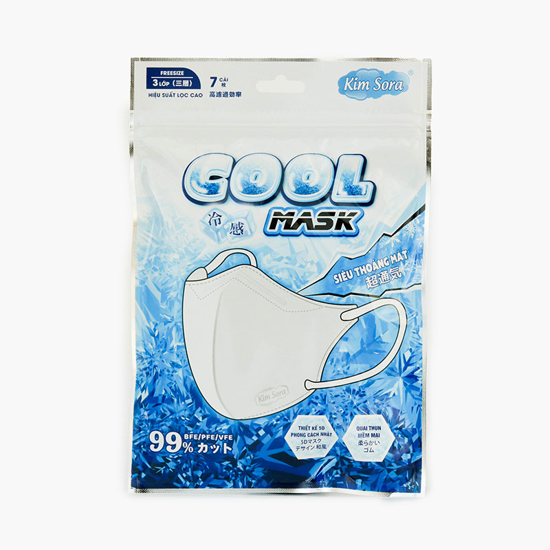 Khẩu trang y tế Kim Sora 5D siêu thoáng mát chống bụi, virus 3 lớp 7 cái (Nhiều mẫu)-Giao mẫu ngẫu nhiên