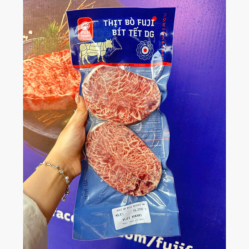 Thịt bò bít tết DG 2 miếng (280g-310g) (phần đùi) thương hiệu 