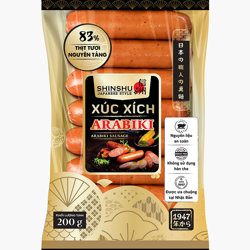 Xúc xích Arabiki 200g  thương hiệu 