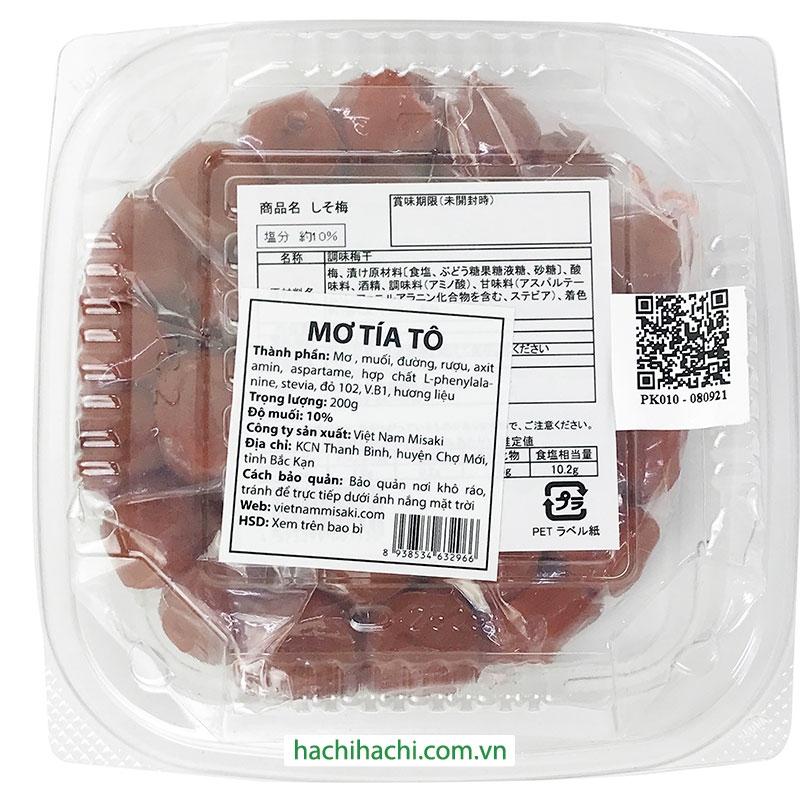 Mơ tía tô Misaki 200g thương hiệu 