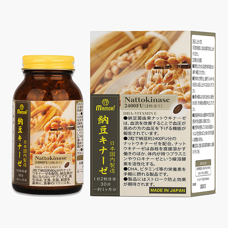 TPBVSK: Viên uống Mamori Nattokinase Nhật Bản 2400FU 60 viên, giảm hình thành huyết khối, tăng lưu thông máu