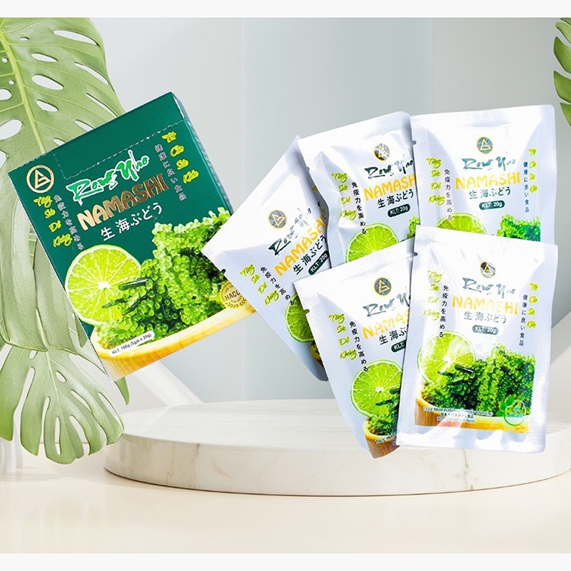 Rong nho tươi Namashi 100g (5 gói x 20g) 100% tự nhiên thương hiệu 
