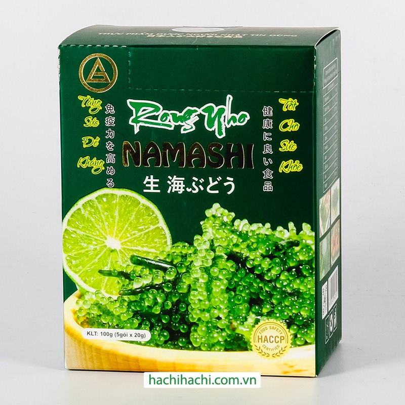 Rong nho tươi Namashi 100g (5 gói x 20g) 100% tự nhiên thương hiệu 