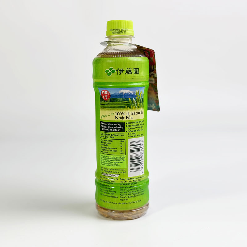Trà xanh không đường Oi Ocha 500ml thương hiệu ITOEN