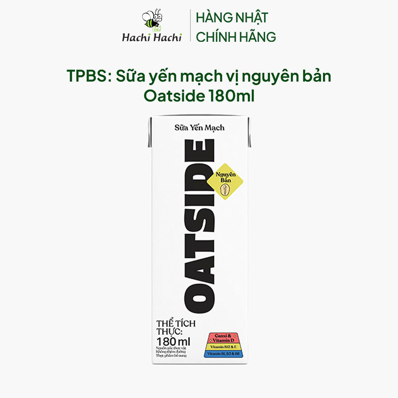 TPBS: Sữa yến mạch vị nguyên bản Oatside 180ml thương hiệu 