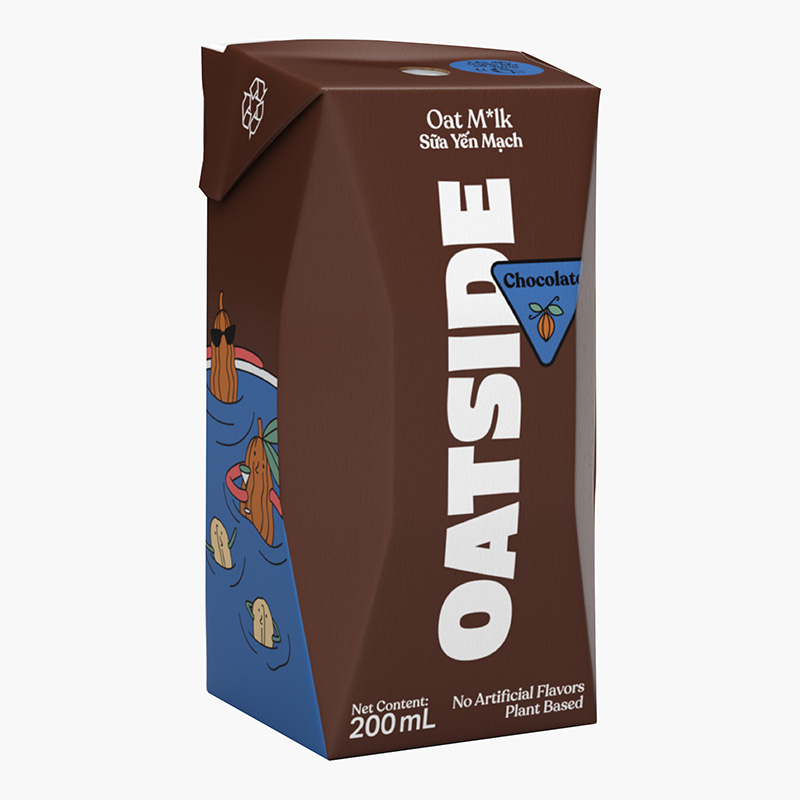 Sữa yến mạch vị socola OATSIDE 200ml thương hiệu 