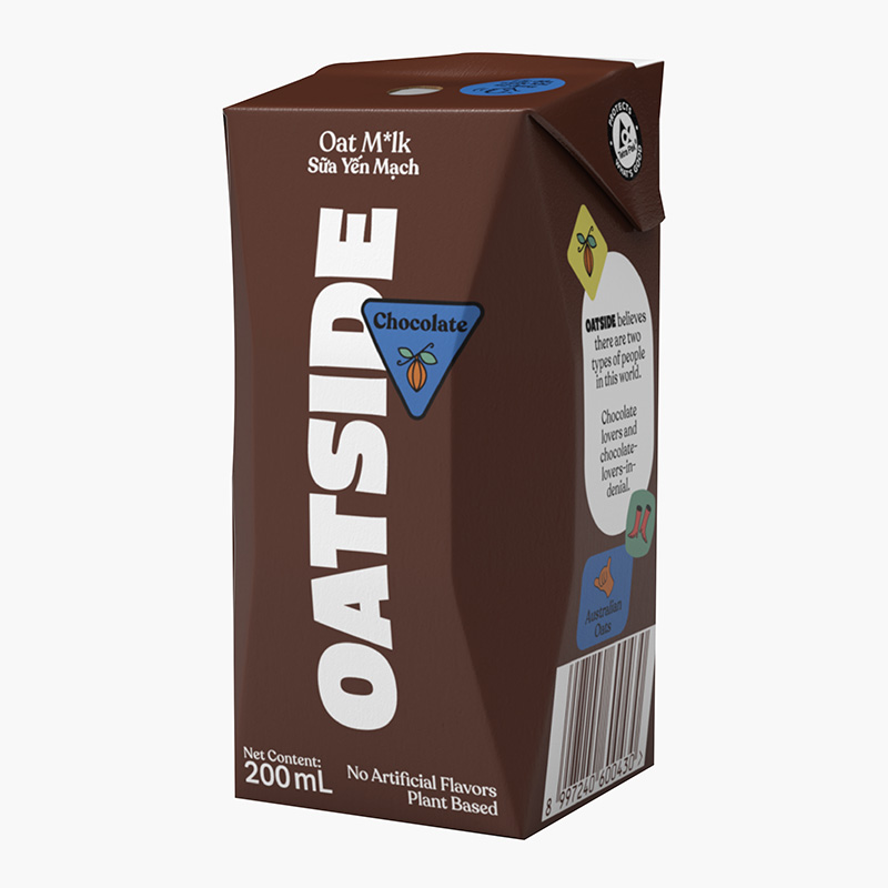 Sữa yến mạch vị socola OATSIDE 200ml thương hiệu 