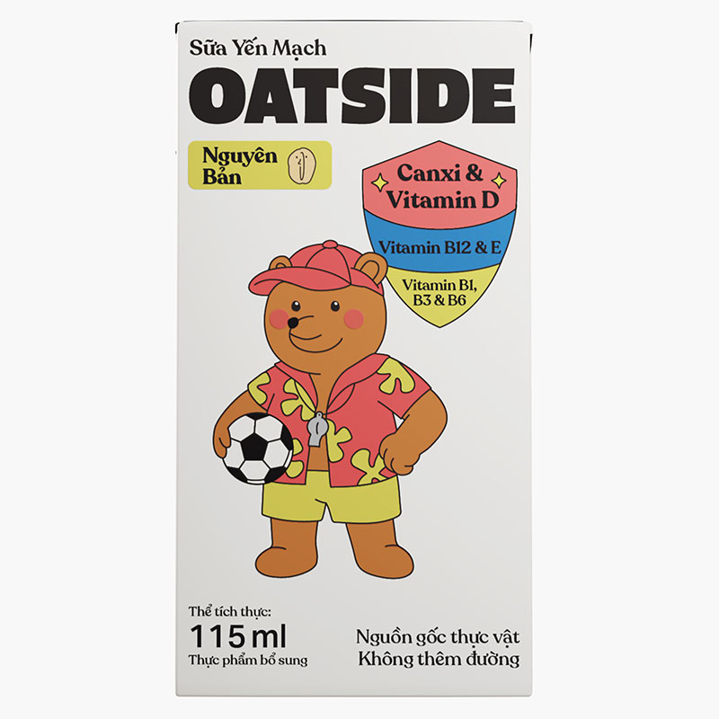 TPBS: Sữa yến mạch vị nguyên bản Oatside 115mlx4 hộp thương hiệu 