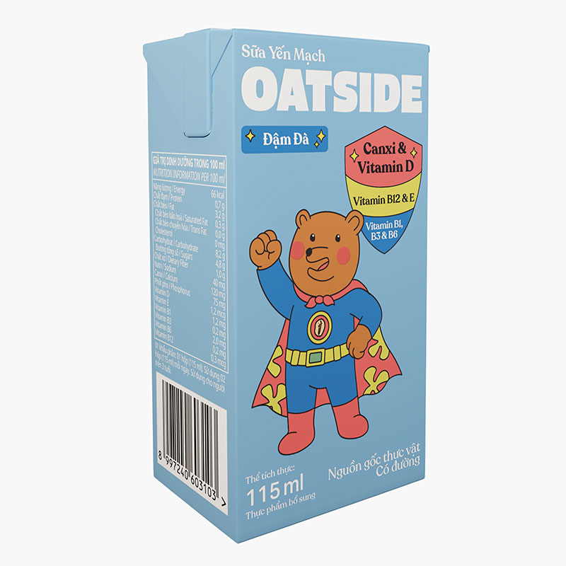 TPBS: Sữa yến mạch đậm đà Oatside 115mlx4 hộp thương hiệu 