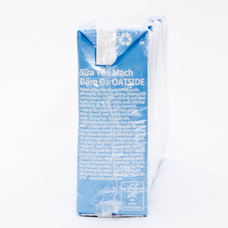 TPBS: Sữa yến mạch đậm đà Oatside 115mlx4 hộp thương hiệu 
