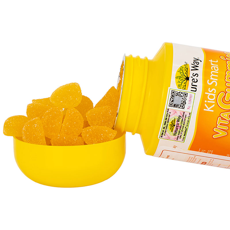 TPBVSK: Kẹo dẻo nhai bổ sung vitamin C & kẽm Nature's Way kids smart vita gummies vitamin c + zinc 60 viên thương hiệu NATURE'S WAY