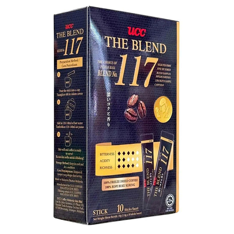 Cà phê hoà tan UCC The Blend 117 18g (1.8g x 10 gói) thương hiệu UCC