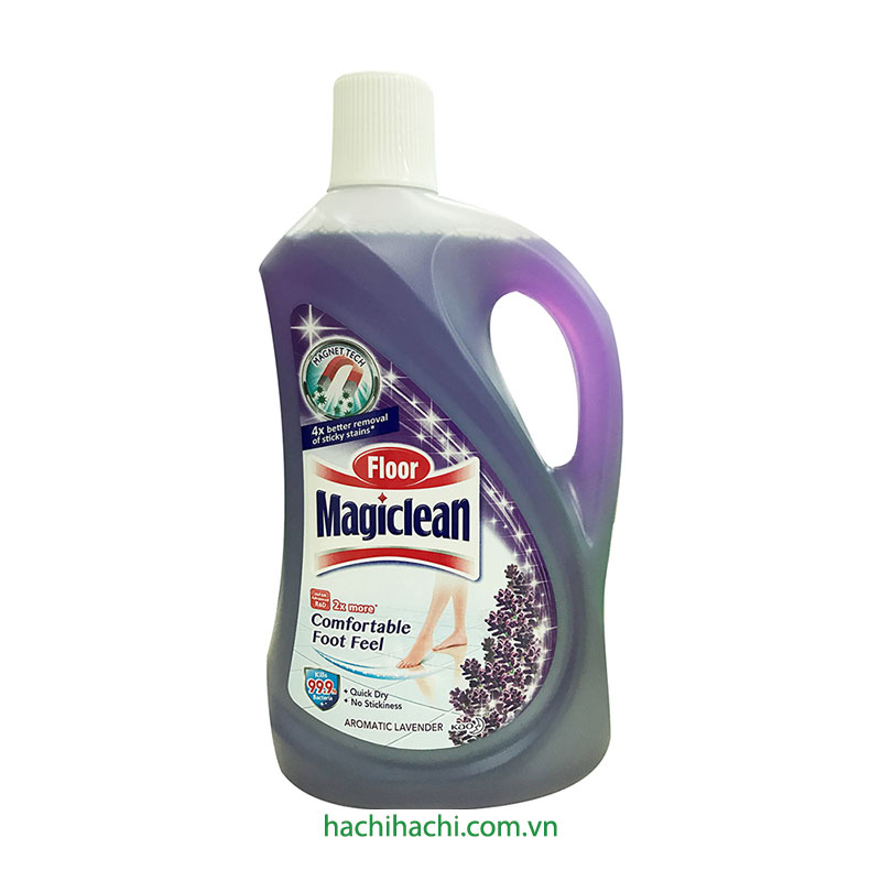 Nước lau sàn hương Lavender Magiclean 2L  Tiêu diệt 99,9% vi khuẩn