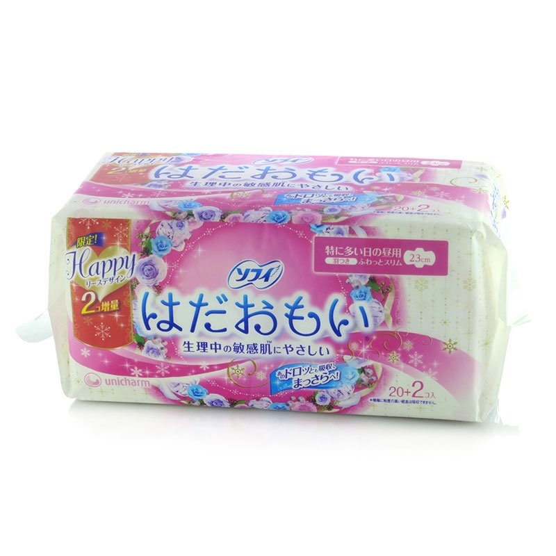 Băng vệ sinh siêu thấm có cánh Sofy Skin Comfort 23cm 20 miếng thương hiệu UNICHARM