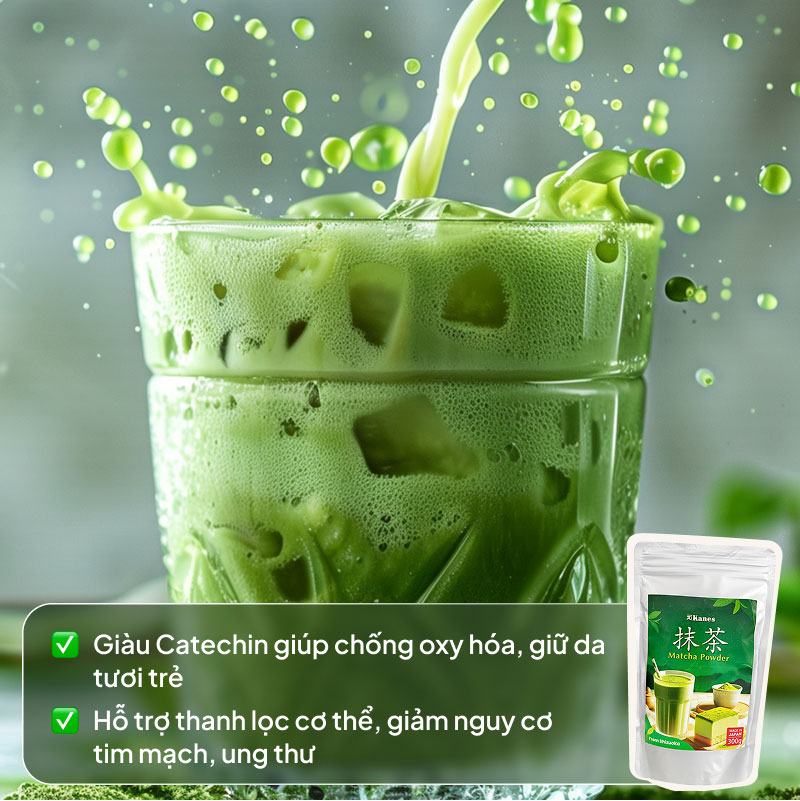 Bột trà xanh Matcha Nhật Bản Kanes 300g thương hiệu KANES SEICHA