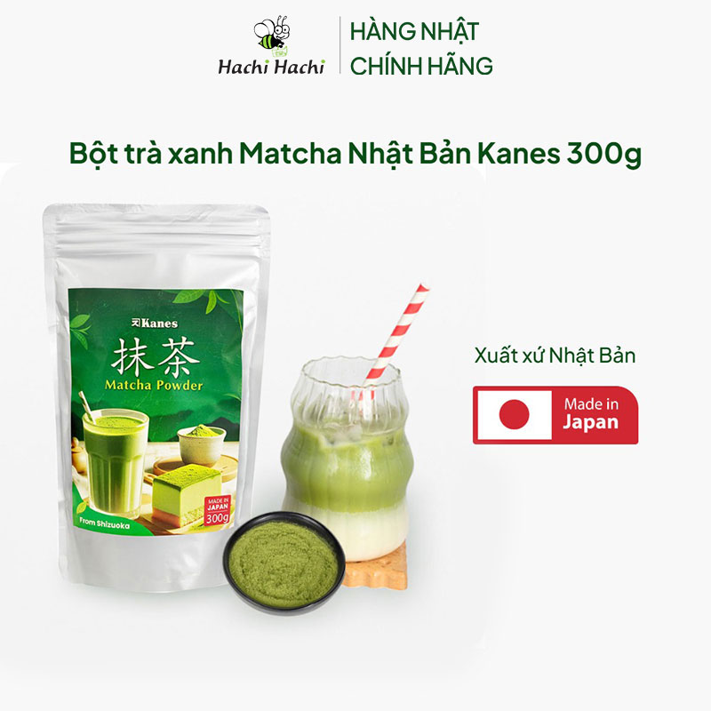 Bột trà xanh Matcha Nhật Bản Kanes 300g thương hiệu KANES SEICHA