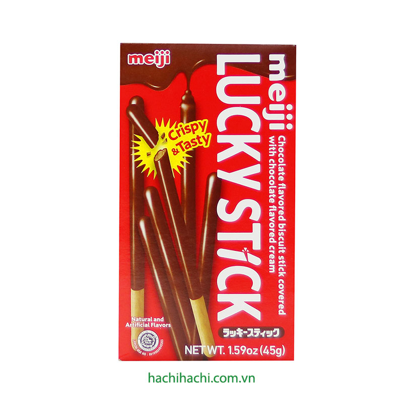 Bánh que Lucky Stick Chocolate Meiji 45g thương hiệu MEIJI
