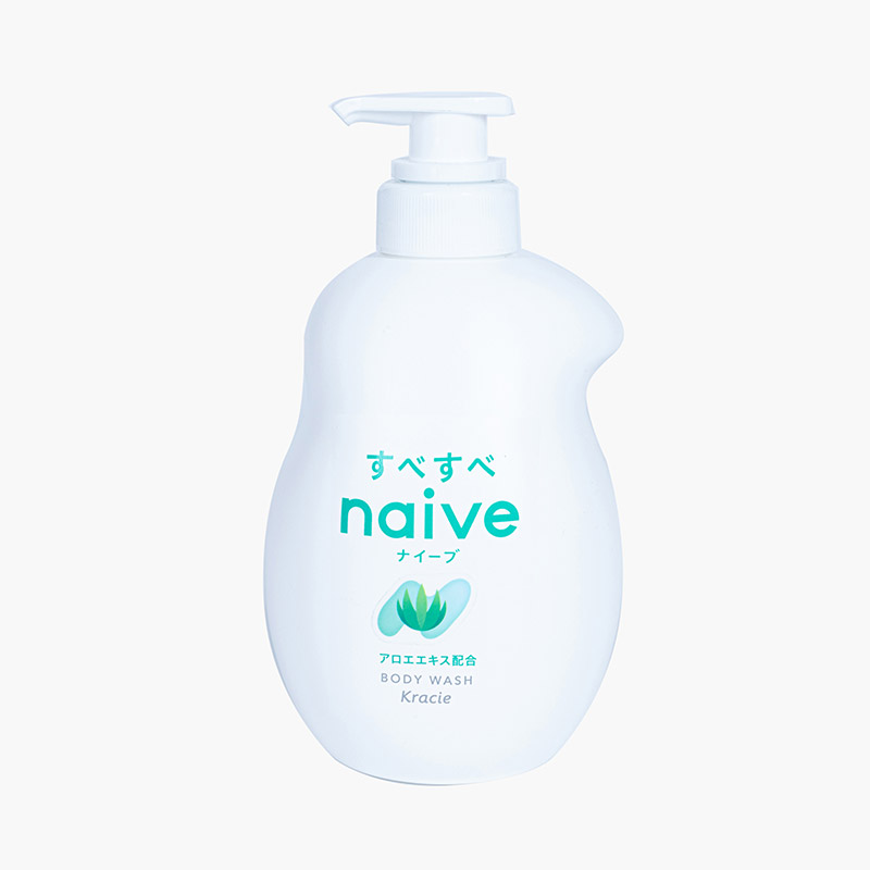 Sữa tắm Nhật Bản Kracie Navie lô hội 530ml, chứa thành phần làm sạch da 100% thực vật thiên nhiên thương hiệu KRACIE
