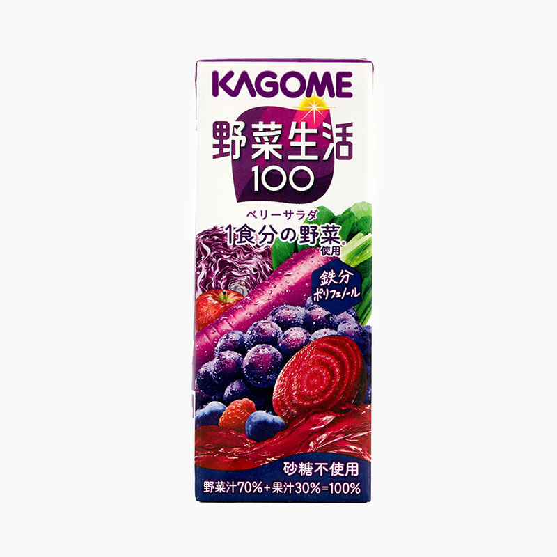 Quà tặng 5 SP đồng giá- Nước ép rau củ quả nguyên chất Kagome Berry Salad 200ml