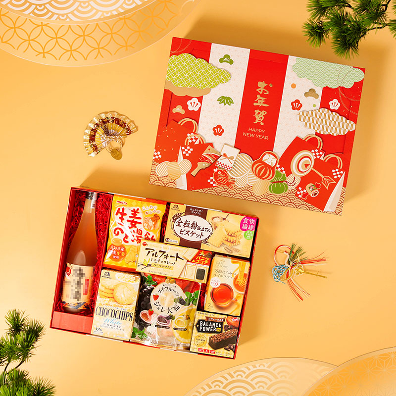 Hộp quà Tết Nhật 2026 Vạn Phúc Manpuku 06 (8 món) thương hiệu 