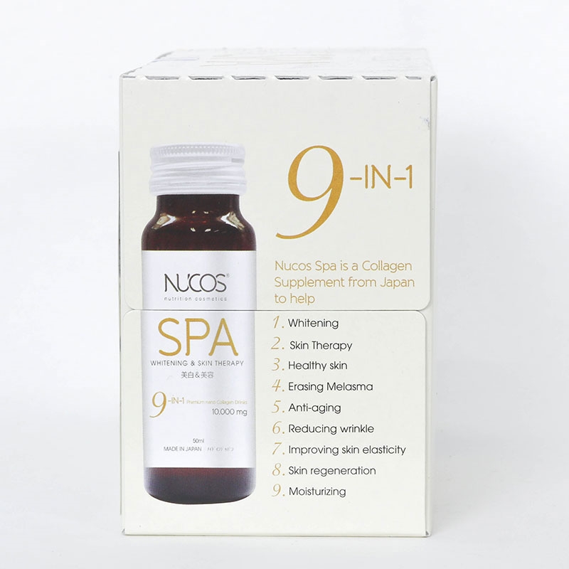 Combo siêu hời mua 1 hộp tặng 1 hộp TPBVSK: Nước uống Collagen Nucos Spa 10000mg (50mlx10) thương hiệu 