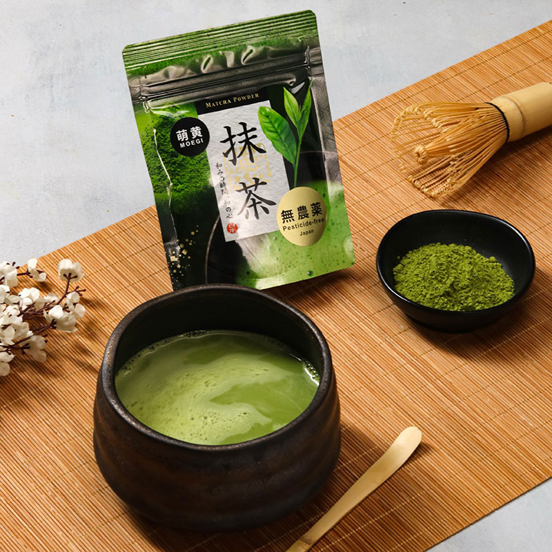 Combo siêu hời mua Bột trà xanh Matcha Premium Kanes 30g tặng Rây bột, Matcha làm bánh, pha chế 6cm thương hiệu 