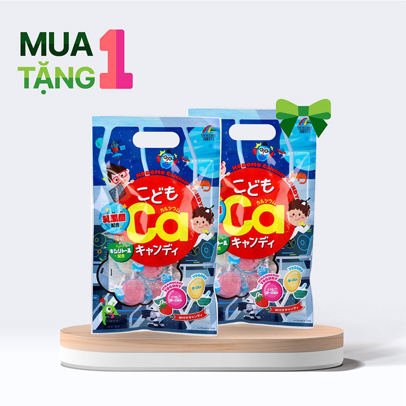 Combo siêu hời mua 1 tặng 1 TPBS: Kẹo mút Canxi Unimat Riken (8 cây)