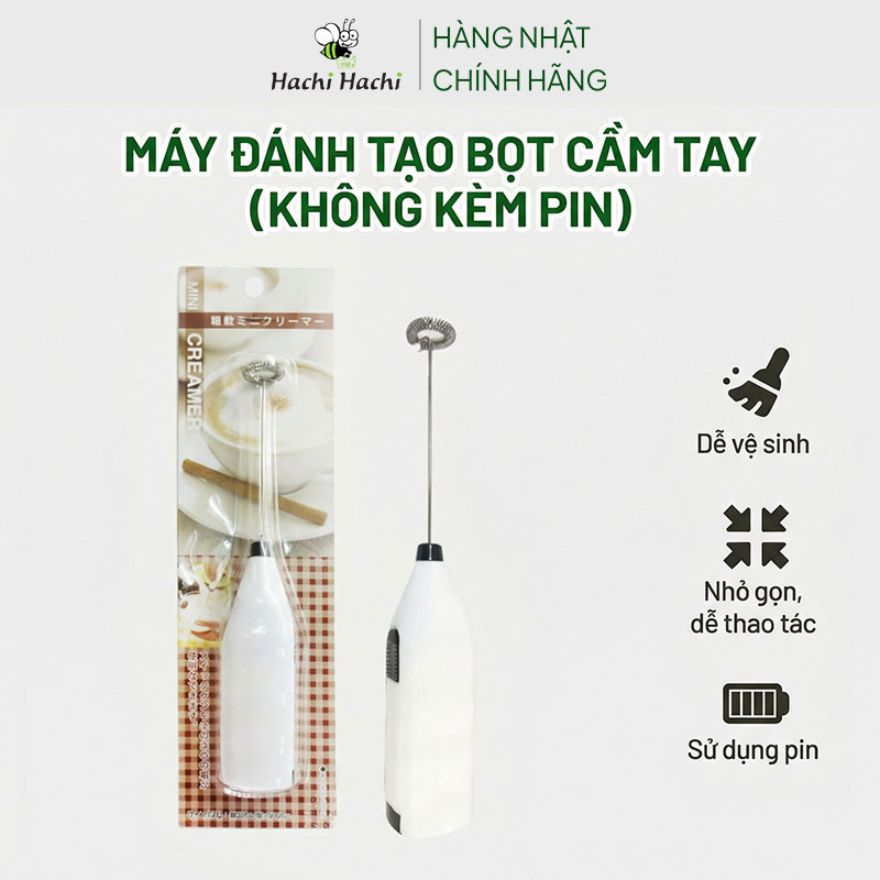 Combo siêu hời mua 4 Bột trà xanh Matcha Premium Kanes 30g (HSD: 31/8/26) tặng Máy tạo bọt sữa, cà phê cầm tay Echo Metal thương hiệu 