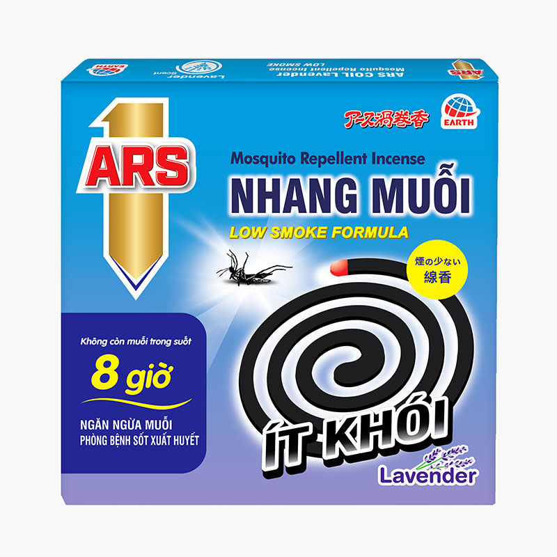 Combo siêu tiết kiệm 2 hộp Nhang muỗi ARS Coil Lavender 150g (10 khoanh x 15g) thương hiệu 