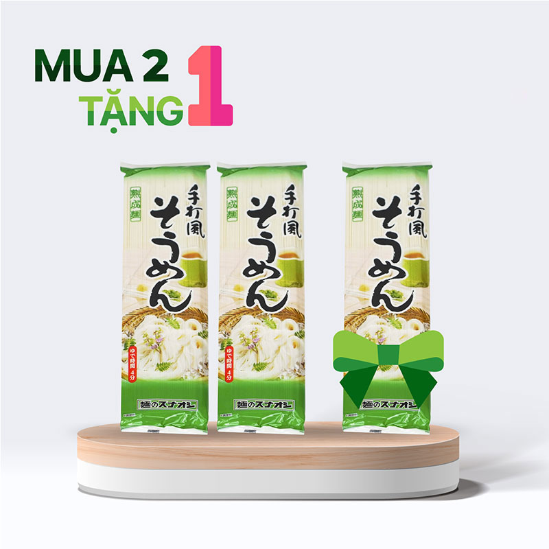 Combo siêu hời mua 2 tặng 1 Mì Somen Nhật Bản 200g thương hiệu 