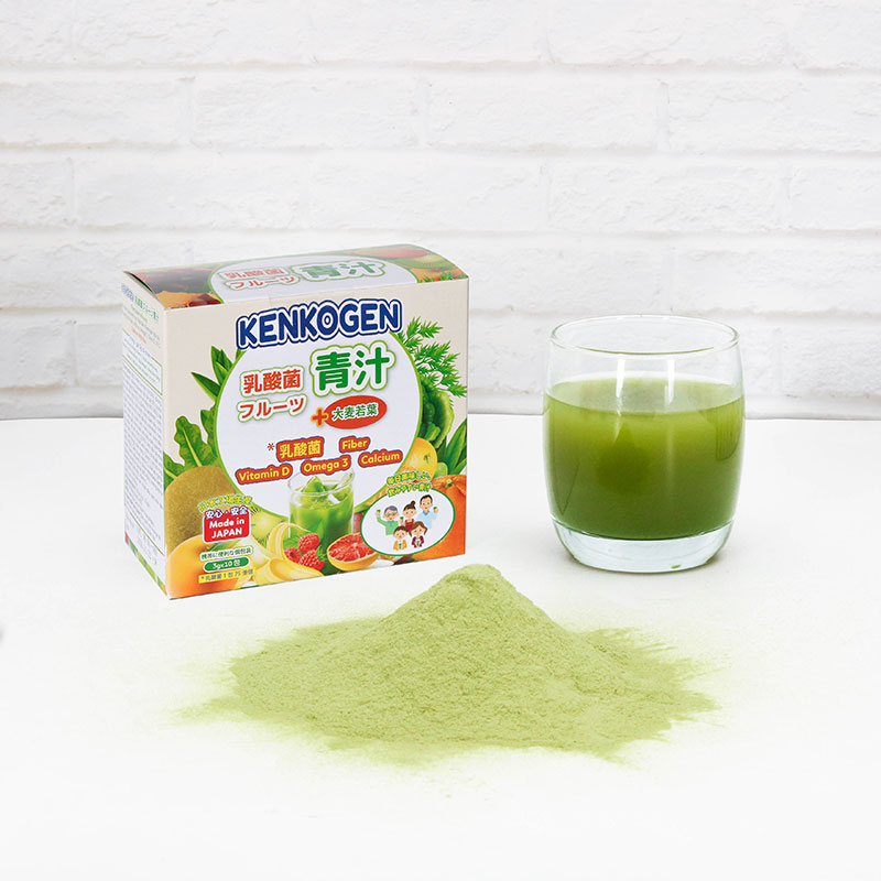 Combo siêu tiết kiệm 5 hộp TPBS: Bột mầm lúa mạch non Nhật Bản Kenkogen trái cây lợi khuẩn, chất xơ, Omega 3 Canxi D 10 gói thương hiệu 