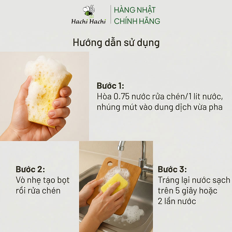Combo siêu hời mua 3 Nước rửa chén đậm đặc gốc thực vật diệt khuẩn Kenko Clean hương chanh & trà xanh 800ml thương hiệu 
