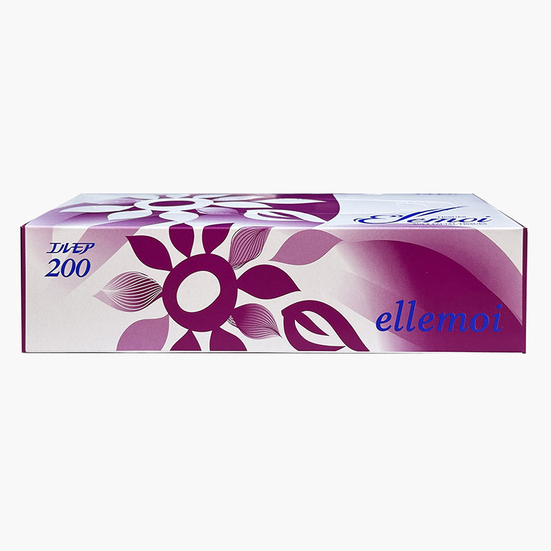 Combo siêu tiết kiệm 1 lốc 5 hộp Khăn giấy ăn Nhật Bản dai mịn 2 lớp Ellemoi 200 tờ thương hiệu 
