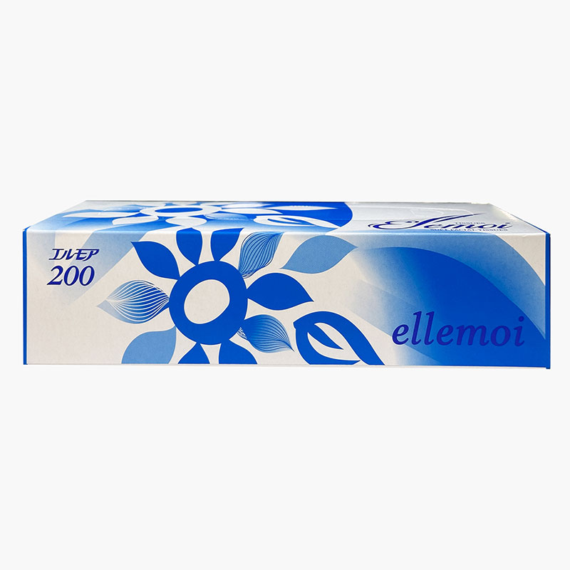 Combo siêu tiết kiệm 1 lốc 5 hộp Khăn giấy ăn Nhật Bản dai mịn 2 lớp Ellemoi 200 tờ thương hiệu 