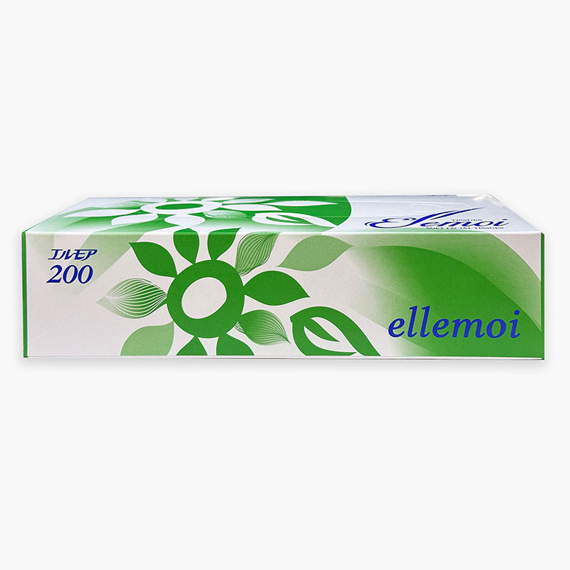 Combo siêu tiết kiệm 1 lốc 5 hộp Khăn giấy ăn Nhật Bản dai mịn 2 lớp Ellemoi 200 tờ thương hiệu 