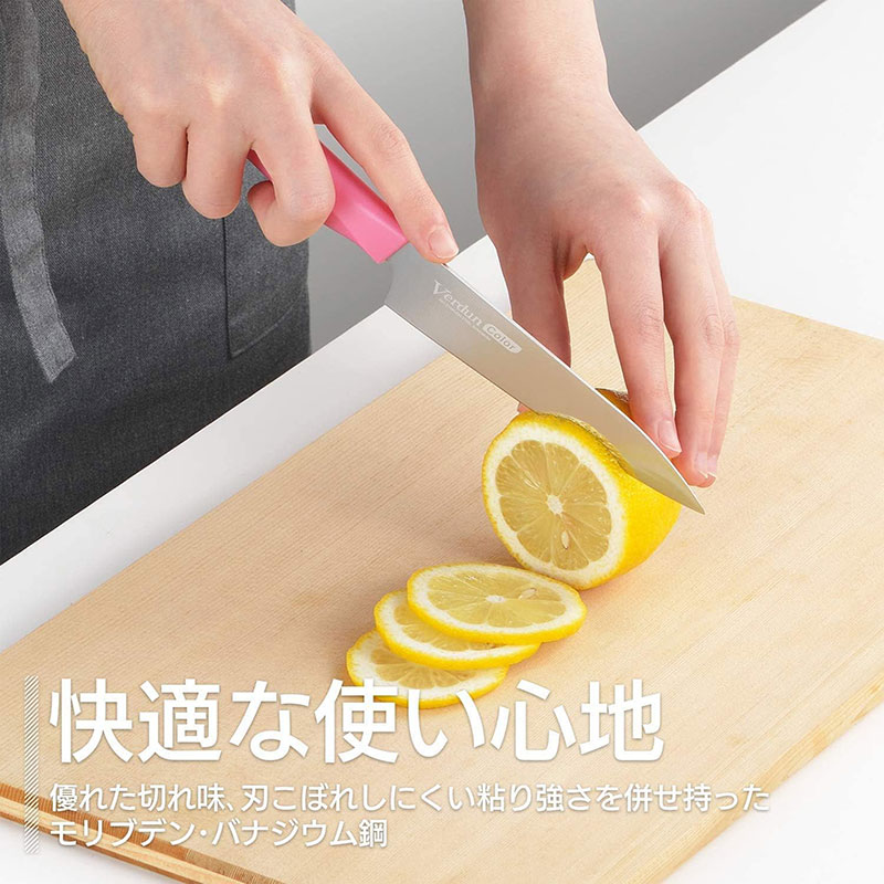 Combo siêu hời mua Thớt nhựa kháng khuẩn cao cấp Tonbo 37x22.5cm tặng Dao bếp gọt trái cây thép Molybdenum 13cm (Hồng) thương hiệu 