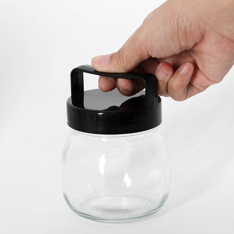 Combo siêu hời mua 3 Hũ thuỷ tinh 300ml Nắp có quai cầm (Nhiều mẫu) tặng Khay đựng rau củ quả trong tủ lạnh 17.5x24cm thương hiệu 