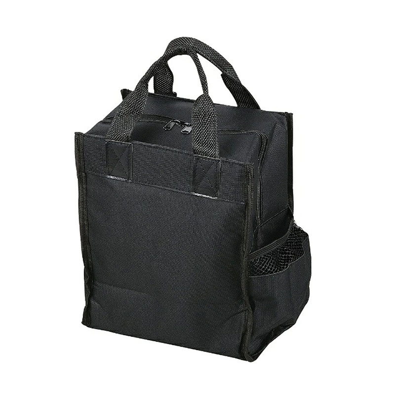 Combo siêu hời mua Túi đựng hộp cơm, bình nước 22.5x26.5cm (Đen) tặng Bình nước nhựa 500ml (Nhiều mẫu) thương hiệu 