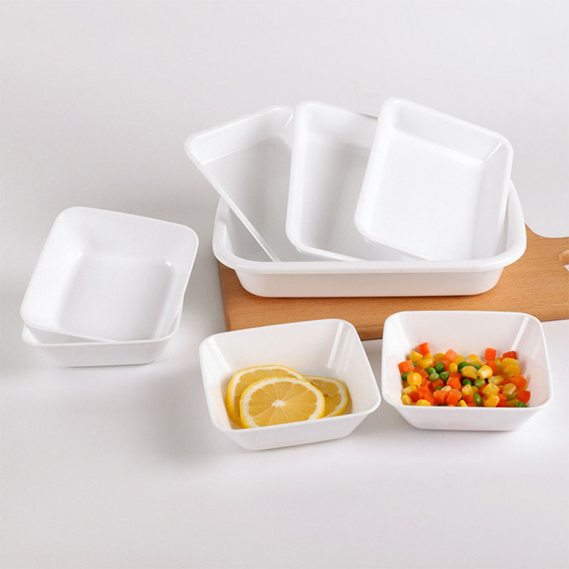 Combo siêu hời mua Rổ inox 21cm tặng Đĩa nhựa Nhật Bản dùng được lò vi sóng Nakaya 12x12cm (4 cái) thương hiệu 
