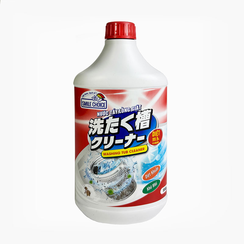 Combo siêu hời mua 1 tặng 1 Nước tẩy lồng máy giặt Mitsuei Smile Choice 550g thương hiệu 