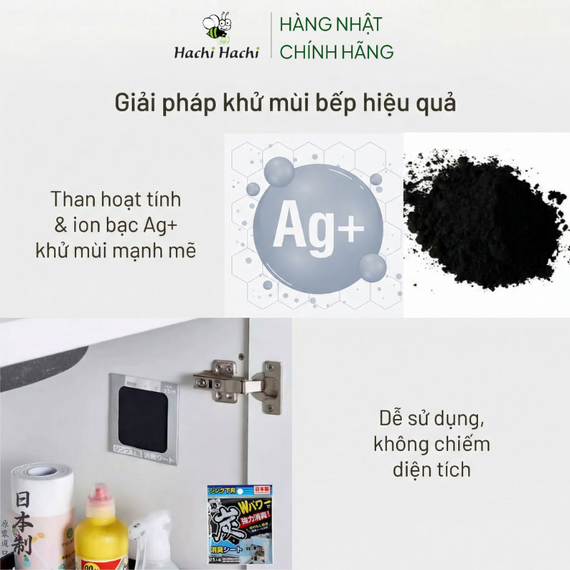 Combo siêu hời mua 2 Nước rửa chén Kyukyuto Kao chống khuẩn khử mùi hương chanh 1.25L tặng Miếng dán khử mùi tủ bếp ion bạc thương hiệu 