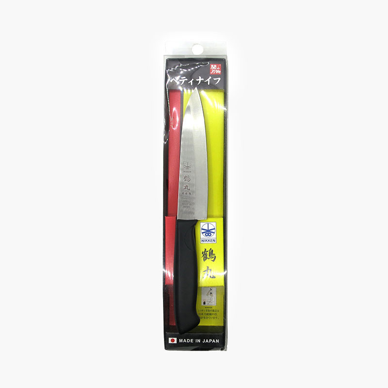 Combo siêu tiết kiệm Dao bếp inox Nikken Tsurumaru Petit lưỡi 12.5cm và Dao Santoku lưỡi 16.5cm thương hiệu 