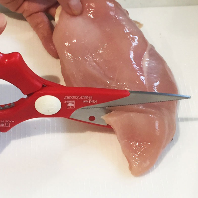 Combo siêu tiết kiệm Dao bếp inox Nikken Tsubazo Santoku lưỡi 17cm và Kéo làm bếp Nikken-Partner 21cm (Nhiều mẫu) thương hiệu 