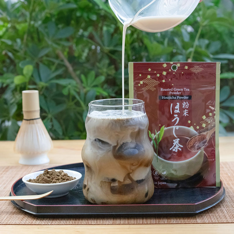 Combo mua 1 tặng 1 Bột trà rang Houjicha Nhật Bản Kanes 50g tặng thêm lốc 3 hộp TPBS: Sữa yến mạch đậm đà Oatside 180ml thương hiệu 