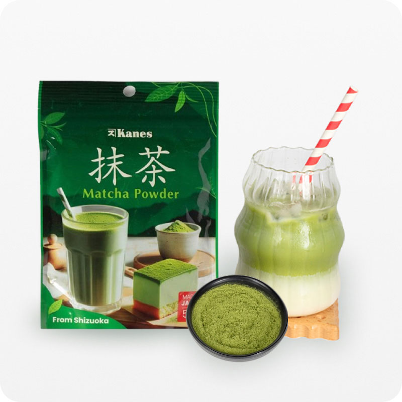 Combo siêu hời mua 2 Bột trà xanh Matcha Nhật Bản Kanes 50g tặng Rây bột, bột matcha để làm bánh, pha chế 6cm thương hiệu 