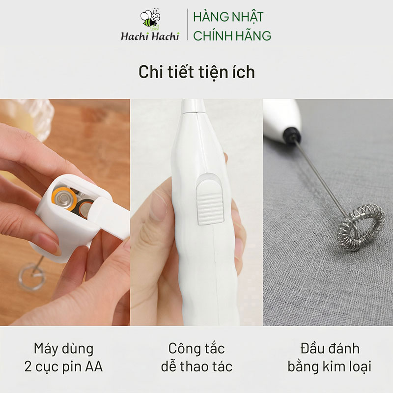Combo siêu hời mua 4 Bột trà xanh Matcha Nhật Bản Kanes 50g tặng Máy tạo bọt sữa, cà phê cầm tay Echo Metal thương hiệu 