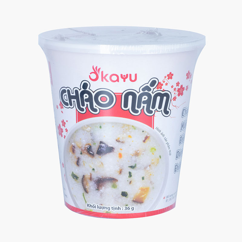 Combo siêu tiết kiệm 1 thùng 12 hộp Cháo nấm Asuzac 36g thương hiệu 