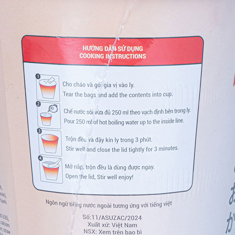 Combo siêu tiết kiệm 1 thùng 12 hộp Cháo nấm Asuzac 36g thương hiệu 